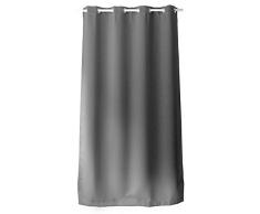 Disfrute de Home con 8 Blackout cortina Ojales poliéster gris oscuro 140x240 cm