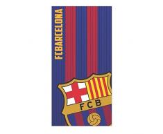 FCB FC Barcelona Toalla 100% Poliester, Azulgrana 70 X 140 Cm