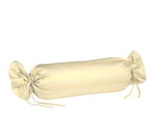 Fleuresse 4005760000000 - Almohada cilíndrica, 40 cm x 15 cm, Color Blanco