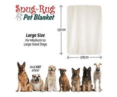 Snug Rug - Manta de Forro Polar Suave y cálida para Perros y Gatos, Manta Lavable para sofá o Cama de Coche