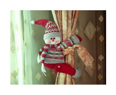 TAIPPAN - Hebilla para cortina de Navidad, diseño de muñecas, decoración navideña, adorno de Navidad, clip para ventana