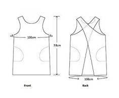 Delantal de lino y algodón suave de color sólido con diseño de espalda cruzada, estilo japonés en forma de X, para cocina, regalo ideal para chefs hombres y mujeres