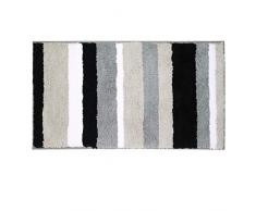 Pauwer Alfombrillas de baño de Microfibra Absorbente Antideslizante Tapete del Piso Suave Alfombra de Baño de Lavable a Máquina,Negro,50x80cm