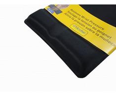 Fellowes 9181201 - Alfombrilla con reposamuñecas de espuma con canal ergonómico, color negro