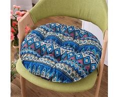 Morbuy Ronda Cojín de Asiento, Bohemia Impresión Suave Cojín de Asiento Tatami Almohadas de Piso Silla de Redonda para Oficina Coche Decoración para El Hogar