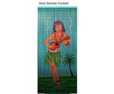 El Hula Dancer de bambú Cortina de cuentas