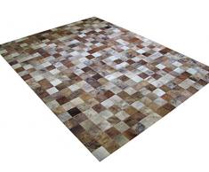Vip Leather Alfombra de Piel de Vaca Patchwork. Diseno Exclusivo. Codigo Ar135 (240 cm x 300 cm)