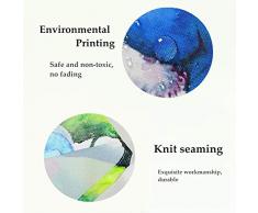 Odot Mantel Impermeable Antimanchas Tela de poliéster, decoración Resistente al Desgaste Lavable Apto, Distintos diseños y tamaños a Elegir, Ciudad y velero (100 * 140cm,Paraguas Rojo)