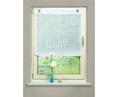 Home Fashion Ojales de Estor, plástico, Blanco, 140 x 45 cm