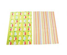 TRAPOS COCINA SET 2 100% ALG. 40X60 PERAS