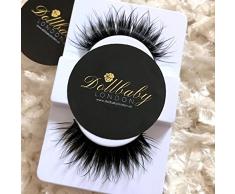 * Minx * 3d sintética visón pestañas Triple capas | manteles individuales de animales | Super wispie falsas pestañas mechones de con Lilly de grosor curvado banda