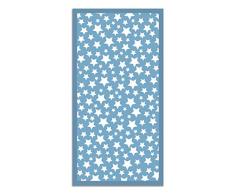 Panorama Alfombra Vinílica Estrellas Color Azul 40 x 80 cm - Alfombra Cocina Vinilo - Alfombra Salón Antideslizante, Antihongos e Ignífuga - Alfombras Grandes - Alfombras PVC