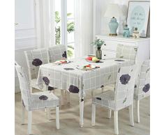 Mantel de tela mantel de mesa cubierta de silla conjunto de cojín funda de silla mantel mesa de centro mesa rectangular europea moderna minimalista, mantel Jinyu Mantang 130 * 130