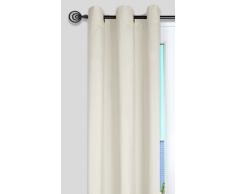 Lovely Casa R64689019 Nelson - Cortina (Algodón, 135 x 240 cm), Color Blanco