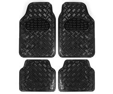 BC Corona ALF10131 Alfombra de Goma y Aluminio, Negro