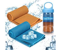 iTrunk Toalla Refrescante, Toalla Súper Absorbente de Sudor para Alivio Instantáneo, Toalla Deportiva Fría para Viajes, Yoga, Escalada, Golf y Deportes al Aire Libre