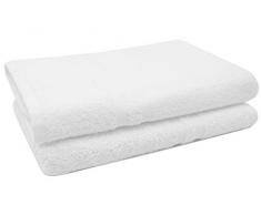 ZOLLNER® Juego de toallas de rizo blancas, compuesto por 2 manoplas, 2 toallas de tocador, 4 toallas de lavabo y 2 toallas de baño, del especialista en textiles para hostelería, serie "Amalfi"