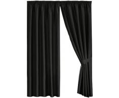 Desconocido Dreams N Drapes Java - Cortina forrada (168 x 183 cm), color negro