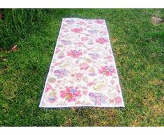 Manta de yoga. Estera para yoga hecha a mano. Manta artesana para yoga y pilates.