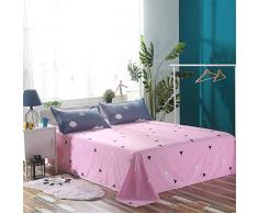 Fansu Juego de Ropa de Cama 4 Piezas, Microfibra Funda de Edredón Sábana Funda de Almohada Cremallera Diseño Funda de Almohada Conjunto De Edredón Hoja Plana (150x200cm,Nube)