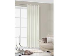 Eurofirany Zas Gabi/K Cortina de Gabi, Liso con Ojales, 140 x 250 cm, mantecosa