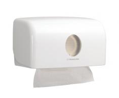 Aquarius 6956 Dispensador de toallas secamanos, tamaño pequeño, blanco