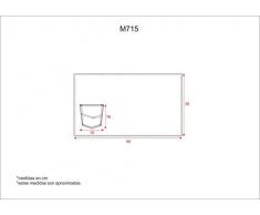 Work Team Mantel individual pack de 4, de tejido vaquero. 50x35. HOMBRE Vaquero U