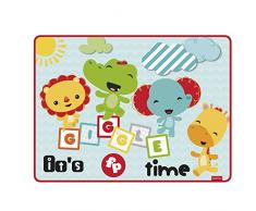 ARDITEX FP10081 Alfombra, Velur, Blanco y Verde, 117 x 157 x 1.2 cm