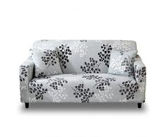 HOTNIU Funda Elástica de Sofá Funda Estampada para sofá Antideslizante Protector Cubierta de Muebles (Tres Plazas, Patron #15)
