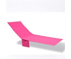 QCWN - Funda de algodón para Silla de Piscina, Toallas de Playa largas, Fundas para sillas de salón con un Bolsillo Lateral para Piscina, tumbonas y sillones reclinables 83.5 Pulgadas, Rosa