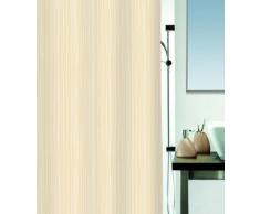 Spirella 180 x 200, colección Raya, Cortina de Ducha Textil, 100% Polyester, Marrón, poliéster, Multicolor