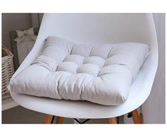 GELing Cojines para Silla Espesar Transpirable Cojín Cuadrado para Sala De Estar Dormitorio Oficina Gris 40X40CM