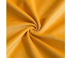 MIULEE 2 Piezas Terciopelo Funda de Cojine Funda de Almohada del Sofá Throw Cojín Decoración Almohada Caso de la Cubierta Decorativo Almohadas para Sala de Estar 50x 50cm,20 x 20 Pulgadas Mostaza