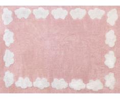 Aratextil Nube Alfombra Infantil, Algodón, Rosa, 120x160 cm