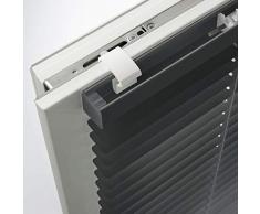 Deco Company - Persiana de Aluminio con Pinza (100 x 220 cm), Color Gris