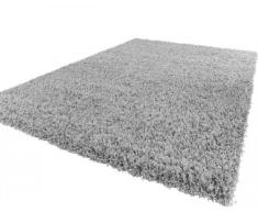 Alfombra Sky Lisa De Pelo Alto Largo Estilo Shaggy En Gris, tamaño:120x170 cm