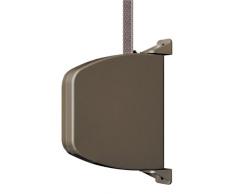 Schellenberg 50504 atornillado Mini, enrollador montaje en pared, color marrón, Cinta de persiana, ancho: 14 mm