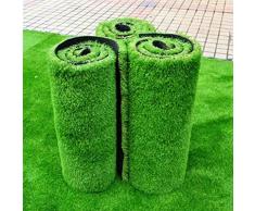 WENZHE-Artificiales sintético plástico Grass Césped Artificial Alfombra Hierba Artificial Alta Densidad, 1 Metro De Ancho, 5 Tipos De Espesor Césped (Color : A, Tamaño : 1 * 1m)