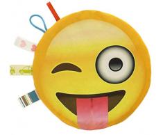 Cojín térmico Almohada Saco Térmico- relleno de 200 gr de huesos de cereza orgánicos -para tratamientos de frío y calor cara impresión a doble cara emoticonos [088]