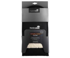 Kitchen Craft Master Class - Guante de horno doble, color negro