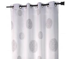 Homemaison HM69851149 - Cortina, color blanco/gris