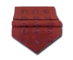 by soljo - burdeos mesa de mantel de lino camino de mesa corredor seda tailandesa círculos Elegante 150 cm de largo x 30 cm
