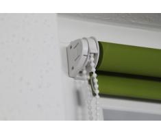 Victoria M Klemmfix - Estor opaco para ventana (fijación sin taladrar) tamaño: 55 x 150 cm blanco