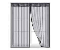 Anpro Mosquitera Ventana Magnetica,Cortina de Ventana para Prevenir Mosquitos y Insectos(Anti-mosquito Negro,100cm*140cm)