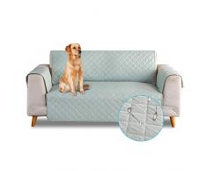 PETCUTE Funda de sofá 3 plazas Cubre Sofas Impermeable Protector de sofá Antideslizante Acolchado Sofas Fundas para Perros Vert