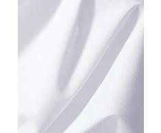 AmazonBasics Everyday - Juego de fundas de edredón nórdico y de almohada (100% algodón) Blanco - 200 x 200 cm y 2 fundas 50 x 80 cm