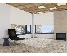 KAATEN Estor Enrollable Opaco/Black-out/OSCURANTE/Disponible EN Varias Medidas Y Colores (105_x_250_cm, Blanco)