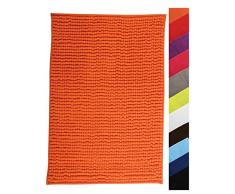 MSV Alfombrilla de baño, Naranja, 60x40
