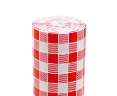 García de Pou Vichy Manteles en Rollo, Papel, Blanco y Rojo, 1.2 x 100 Metros