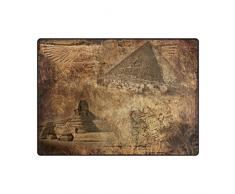 Use7 - Alfombra de Estilo Vintage con diseño de pirámide egipcia para Sala de Estar o Dormitorio, Tela, 203cm x 147.3cm(7 x 5 Feet)